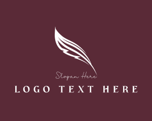 Organization - Writer Feather Quill logo design