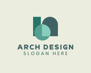 Arch - Geometric Arch Window logo design