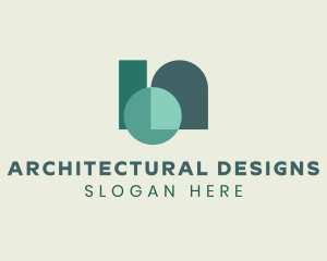 Arch - Geometric Arch Window logo design