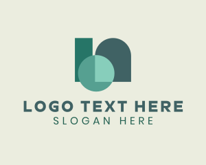 Science - Geometric Arch Window logo design