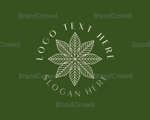 Organic Floral Leaf Logo