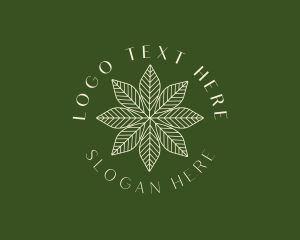 Natural - Organic Floral Leaf logo design