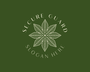 Massage Therapy - Organic Floral Leaf logo design