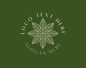 Organic Floral Leaf Logo