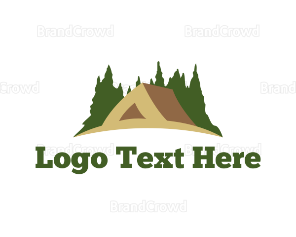 Forest Tent Camping Logo