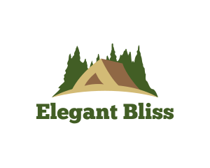 Forest - Forest Tent Camping logo design