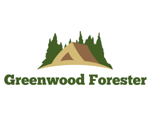 Forest Tent Camping logo design