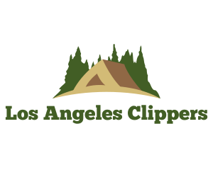 Camper - Forest Tent Camping logo design