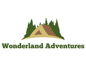 Forest Tent Camping logo design