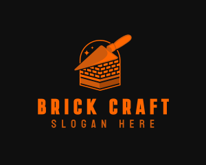 Brickwork - Brick Masonry Trowel logo design