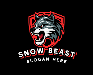 Wild Wolf Beast Gaming logo design