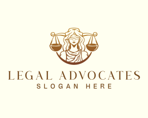 Lady Justice Law logo design