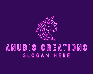 Magical Unicorn Creature  logo design