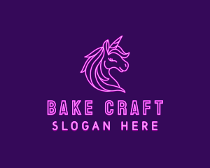 Magical Unicorn Creature  logo design