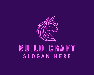 Magical Unicorn Creature  logo design