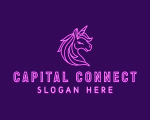 Magical Unicorn Creature  logo design