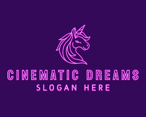 Magical Unicorn Creature  logo design