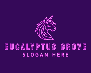 Magical Unicorn Creature  logo design