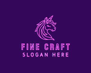 Magical Unicorn Creature  logo design