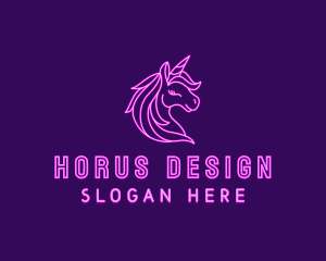 Magical Unicorn Creature  logo design