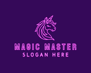 Magical Unicorn Creature  logo design