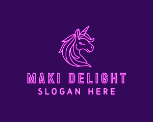 Magical Unicorn Creature  logo design