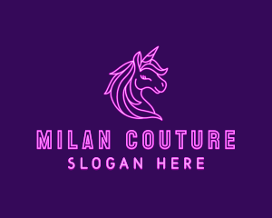 Magical Unicorn Creature  logo design