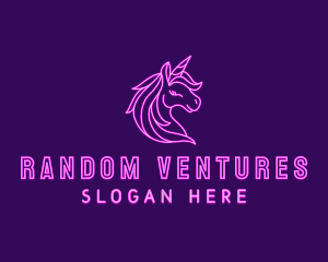 Magical Unicorn Creature  logo design