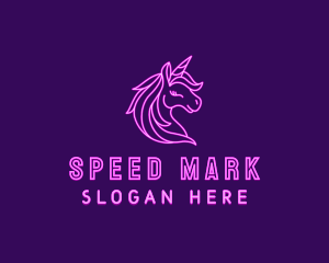 Magical Unicorn Creature  logo design