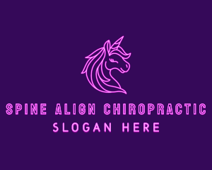 Magical Unicorn Creature  logo design