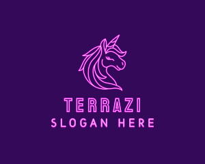 Magical Unicorn Creature  logo design