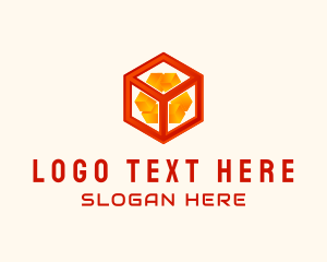 Geometric - Digital Core Cube Technology logo design