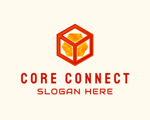 Digital Core Cube Technology  logo design