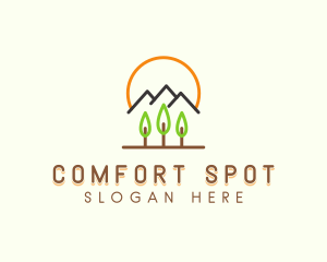 Mountain Hiking Adventure logo design