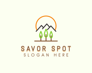 Mountain Hiking Adventure logo design