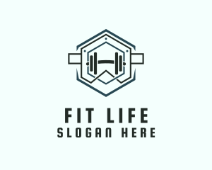 Barbell Fitness Gym  logo design