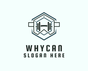 Bodybuilding - Barbell Fitness Gym logo design