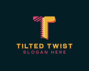 Stylish Company Letter T logo design