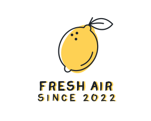 Natural Lemon Refreshment logo design