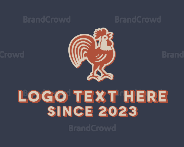 Farm Rooster Chicken Logo