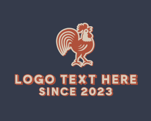 Rooster - Farm Rooster Chicken logo design