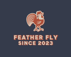 Farm Rooster Chicken logo design