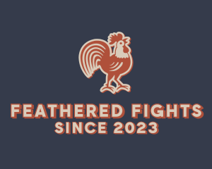 Farm Rooster Chicken logo design