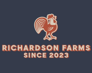 Farm Rooster Chicken logo design