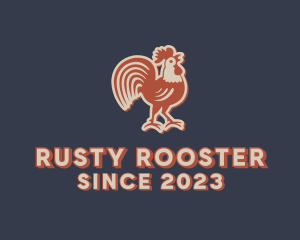 Farm Rooster Chicken logo design