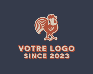 Agriculture - Farm Rooster Chicken logo design