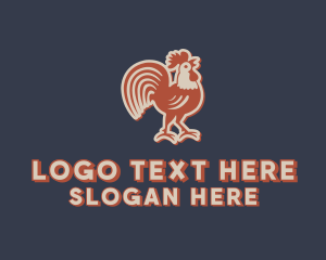 Farm Rooster Chicken Logo