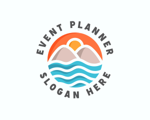 Island - Beach Mountain Travel logo design