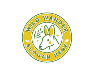 Australian Wild Kangaroo logo design