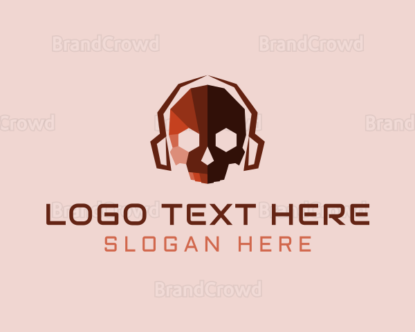 Red Skull Headphone Logo